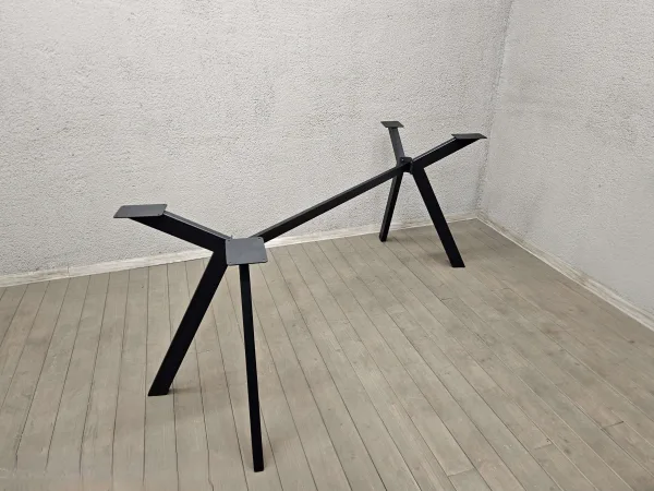 misa-table-legs-5 Square metal table legs, heavy-duty powder-coated steel base