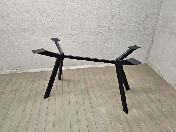 misa-table-legs-9 Sturdy round and square metal table base, minimalist industrial style
