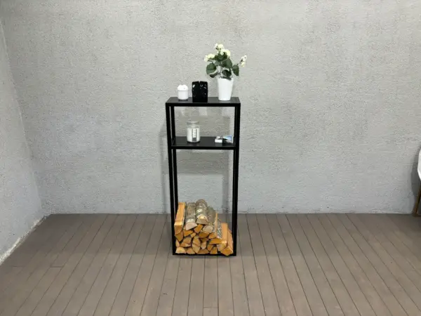 IMG_3053 POKAINU - Firewood Rack with 2 shelfs