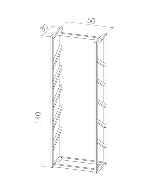 RACK3_7 KLEISTI - Firewood Rack